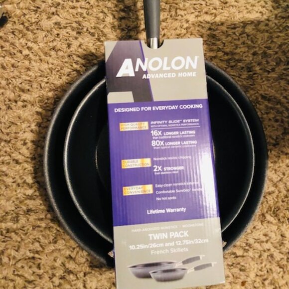 Anolon Advanced Home Skillet Frying Pan Set - Picture 1 of 2